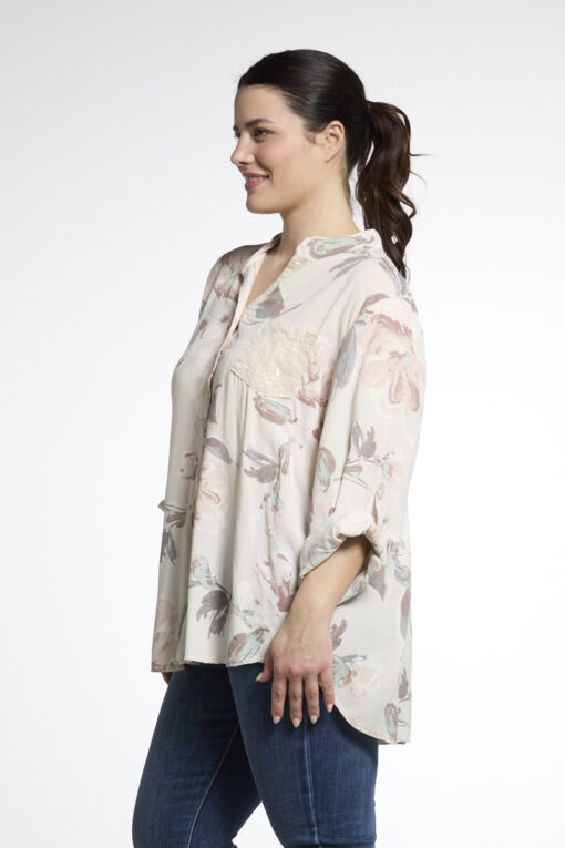 Katja kukkapaitis - beige - Image 2