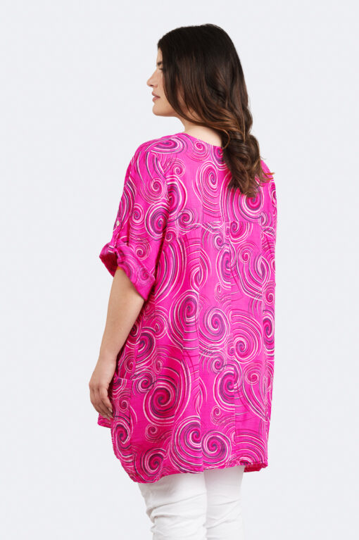 Scarffalla kuviotunika - pinkki - Image 3