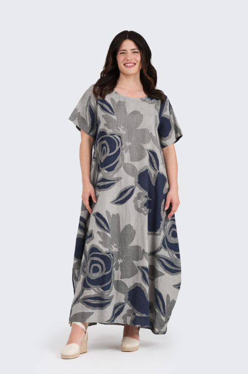 Modena mekko - harmaa