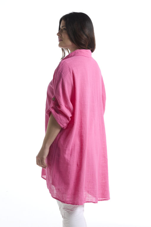 Basic pitkä paitis - pinkki - Image 2