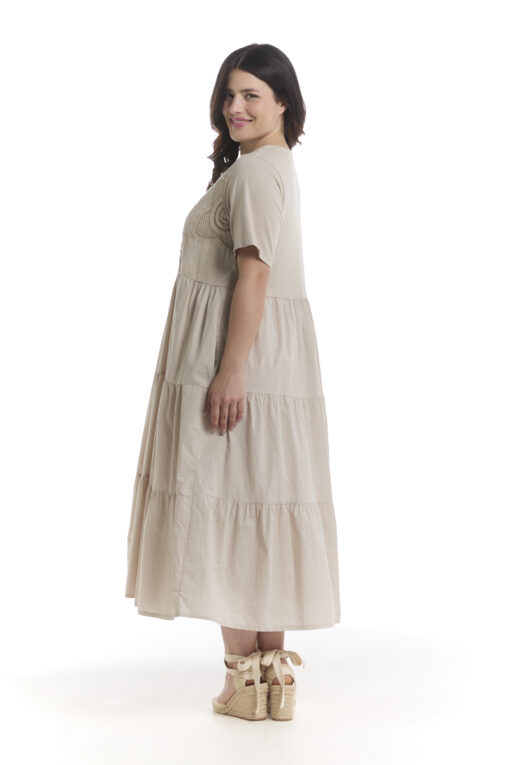 Fatima mekko - lyhythihainen - hiekka - Image 3