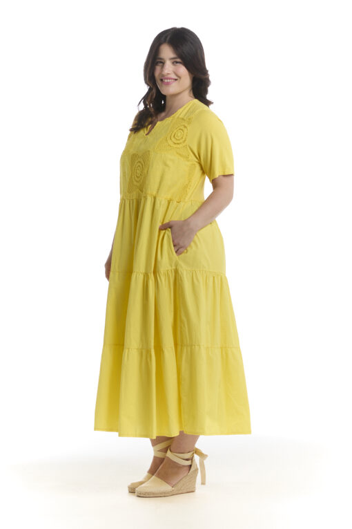 Fatima mekko - lyhythihainen - keltainen - Image 2