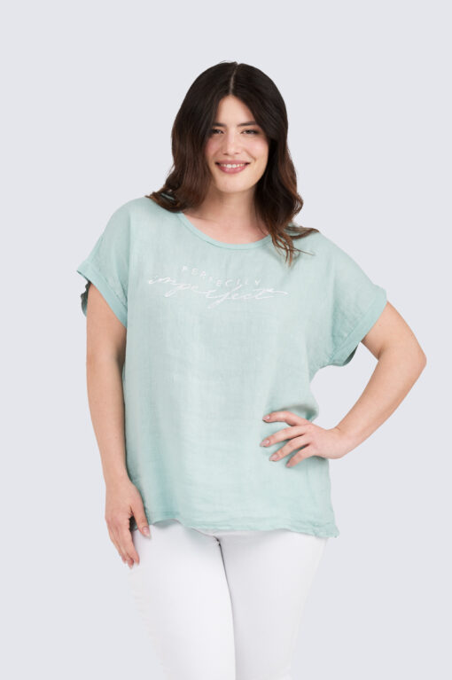 Perfectly Imperfect pusero - aqua