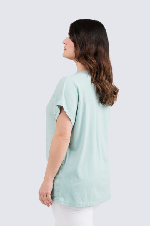 Perfectly Imperfect pusero - aqua - Image 2
