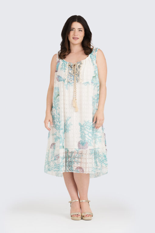 Hanna harsomekko - turkoosi - Image 3