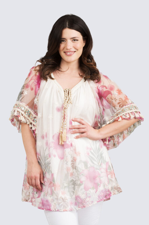 Henna harsotunika - pinkki