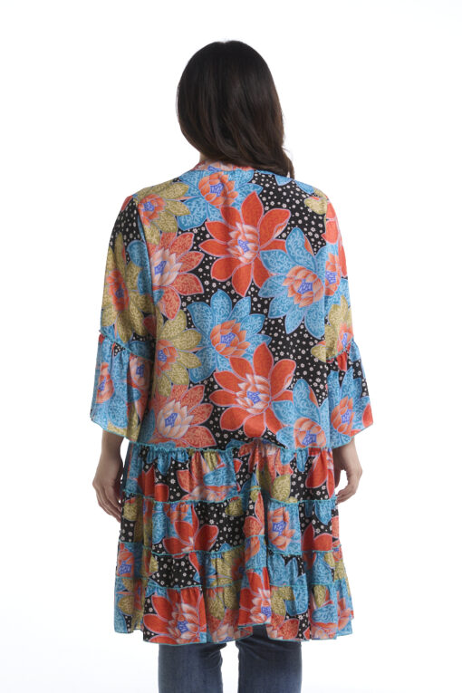 Garibaldi mekko – Kukkavillitys oranssi - Image 4