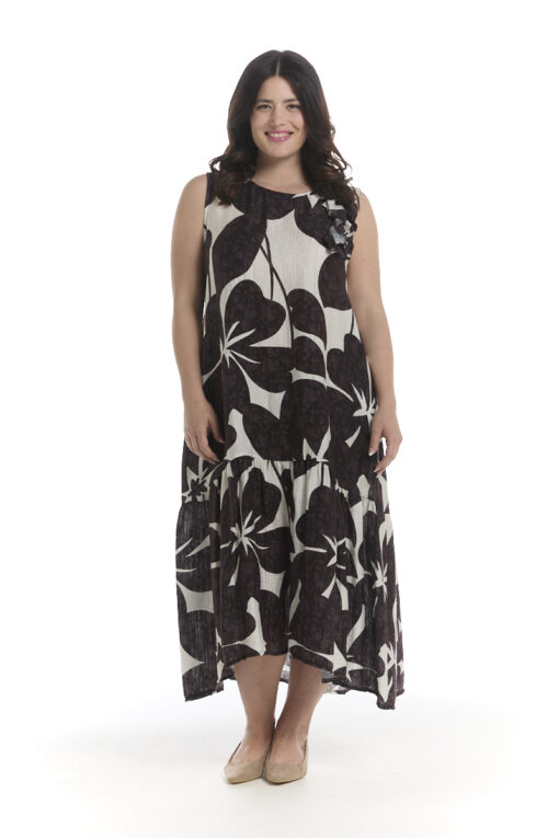 Köynnöskukka mekko - mustavalkoinen - Image 2