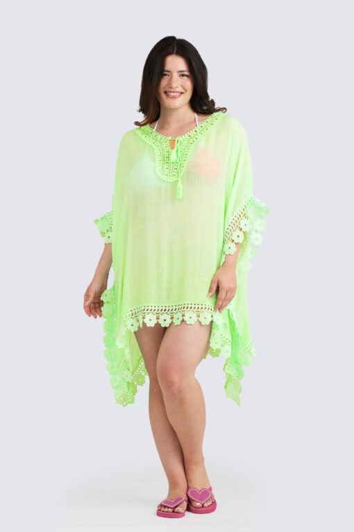 Flower Edge poncho - vihreä - Image 3