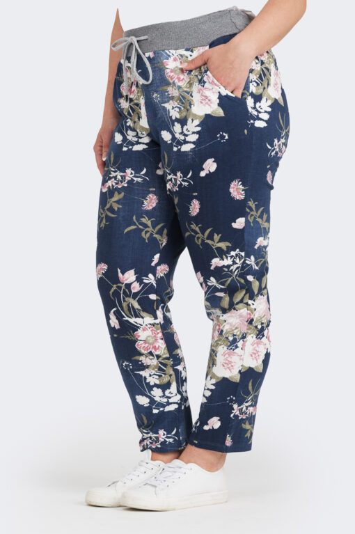 Elsa kukkahousut - tummansininen - M/L - Image 2