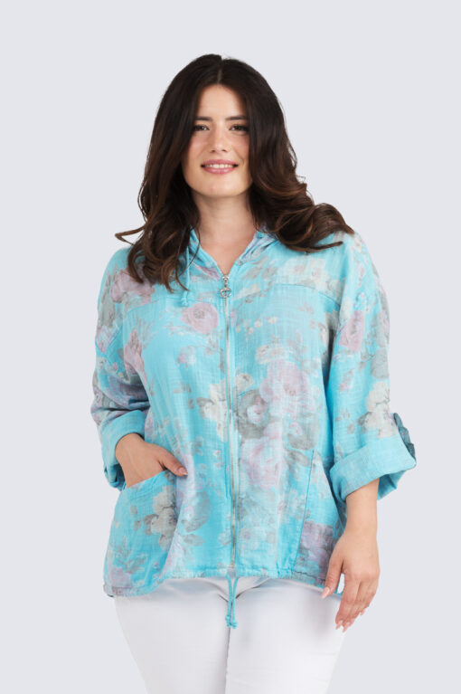 Saana ruusutakki - turkoosi - Image 2