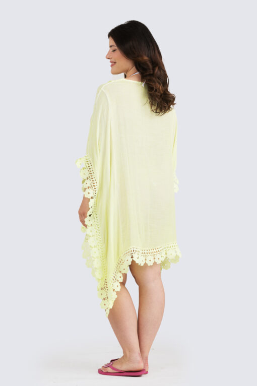 Flower Edge poncho - keltainen - Image 2