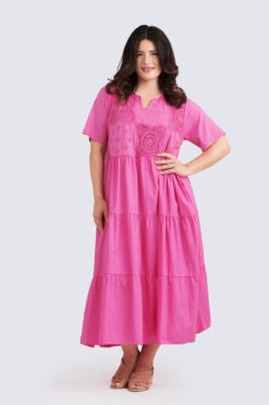 Fatima mekko - lyhythihainen - pinkki
