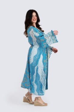 Boheemi takki - vaalea petrooli