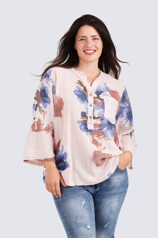 Claudia puuvillapusero - puuteri