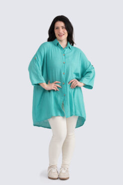 Basic pitkä paitis - jadenvihreä