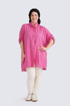 Basic pitkä paitis - purkkapinkki