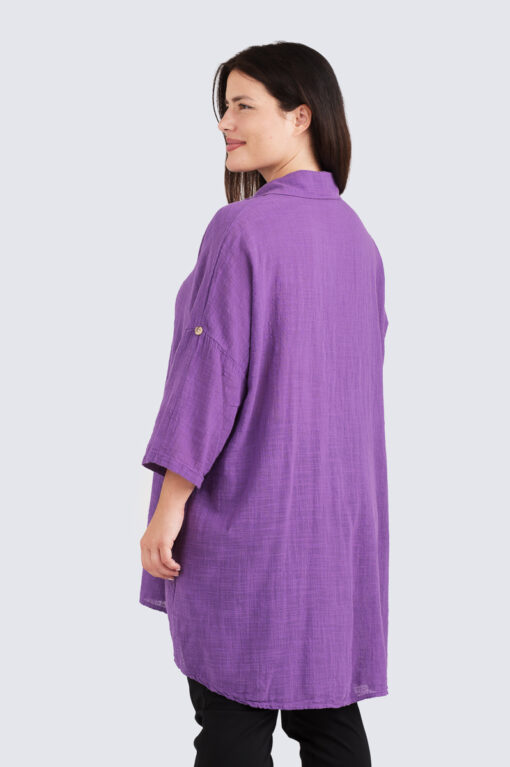 Basic pitkä paitis - violetti - Image 3