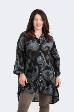 Taiska print paitis - musta