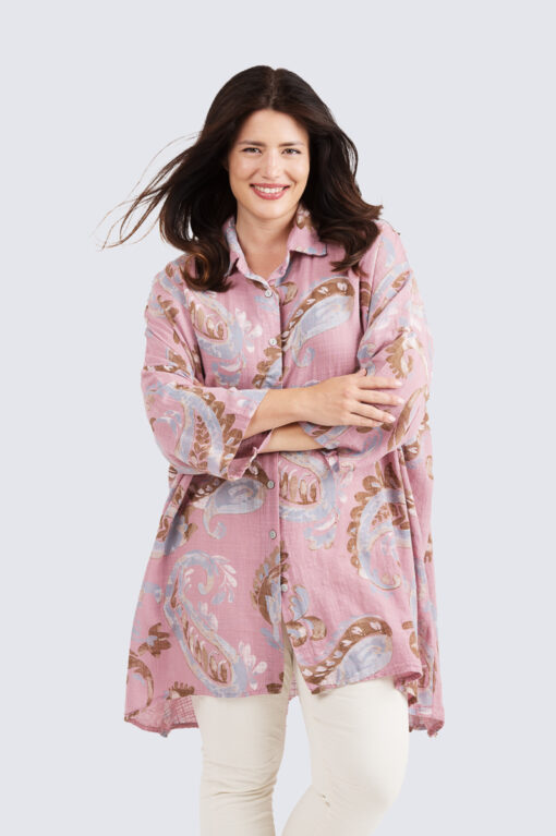 Taiska print paitis - vanharoosa - Image 2