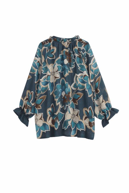 Print Blouse - petrooli - Image 2