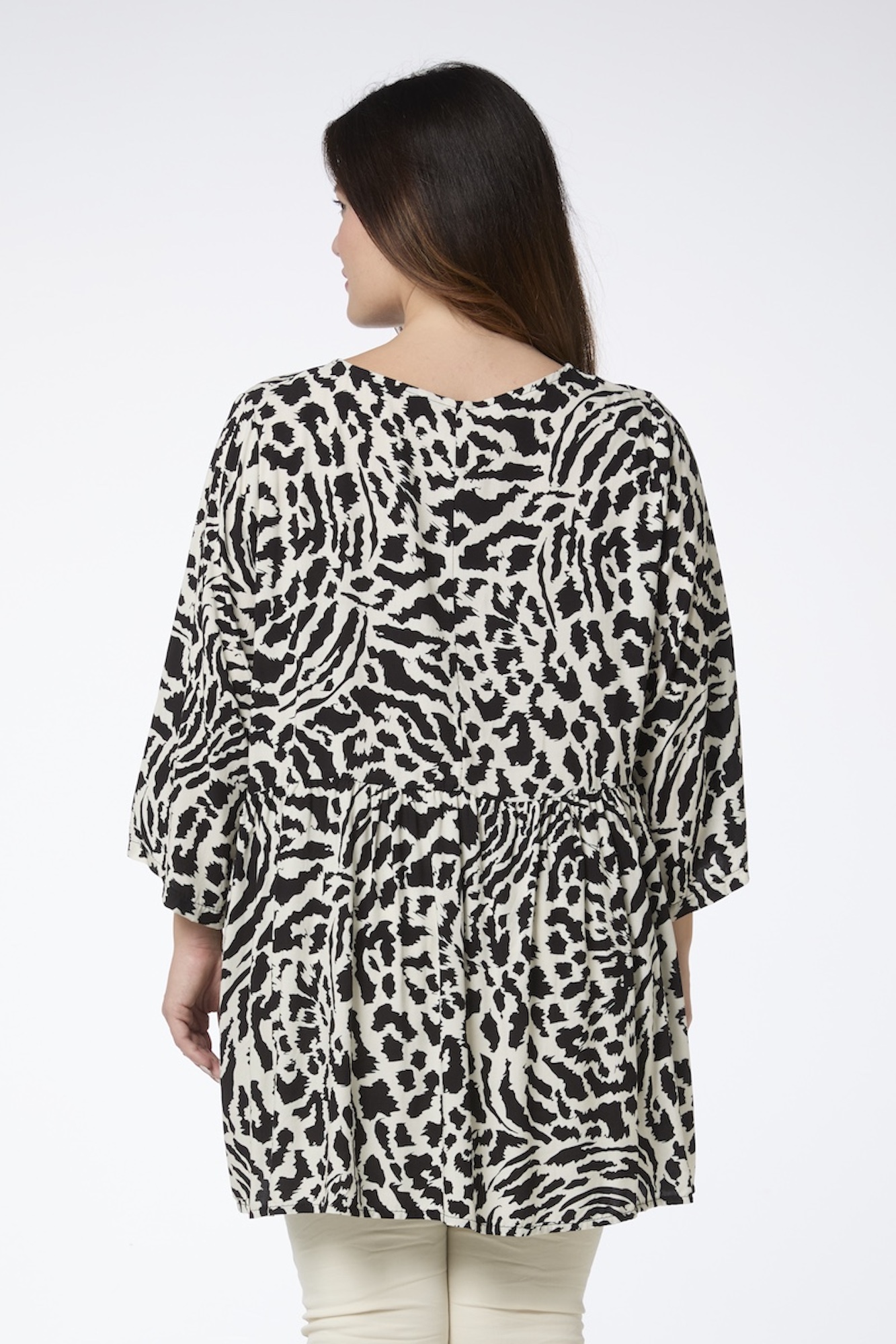 Valerie tunika - mustavalkoinen - eläinkuosi - Image 4