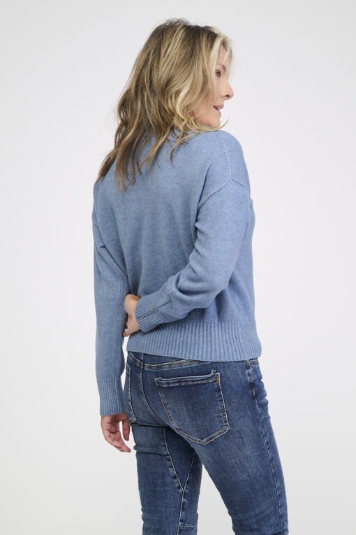 Gianna kilppari neule - sininen - Image 2