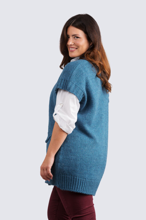 Karita neuleliivi - sininen - Image 2