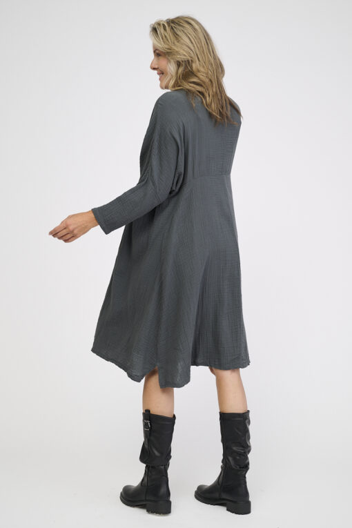 Chloe kaulusmekko - harmaa - Image 4