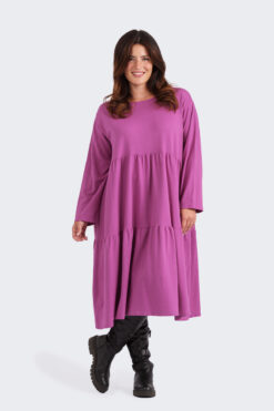 Annette collegemekko - vaalea luumu