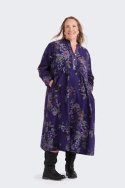 Laura samettimekko - violetti