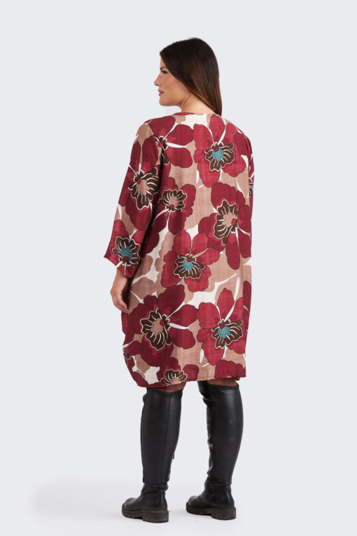 Marjut mekko - viininpunainen - Image 3