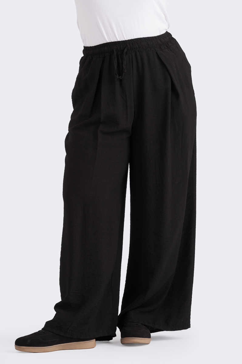 Wilma viskoosihousut - musta