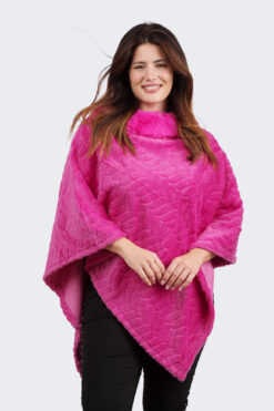 Poncho Värienergiaa - pinkki