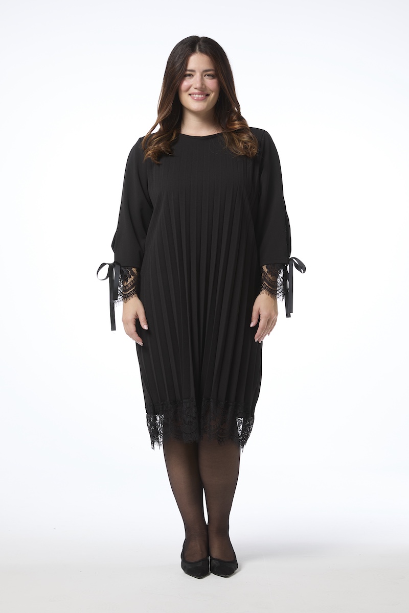 Cannes pliseerattu mekko - musta