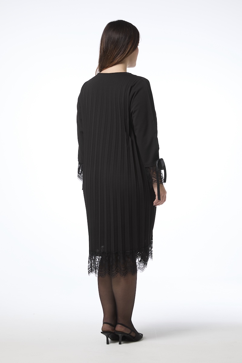 Cannes pliseerattu mekko - musta - Image 4