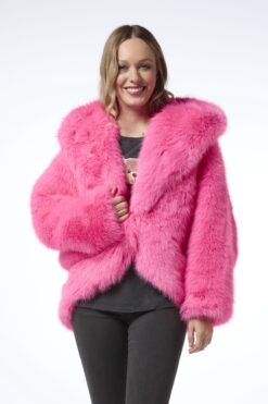 Diva keinoturkistakki - pinkki