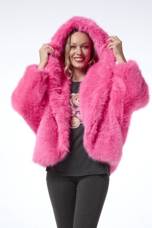Diva keinoturkistakki - pinkki - Image 2