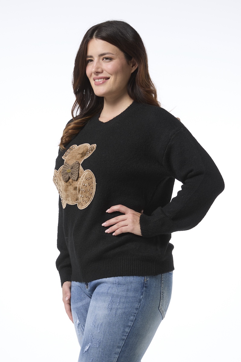 Nalle neule - musta - Image 2