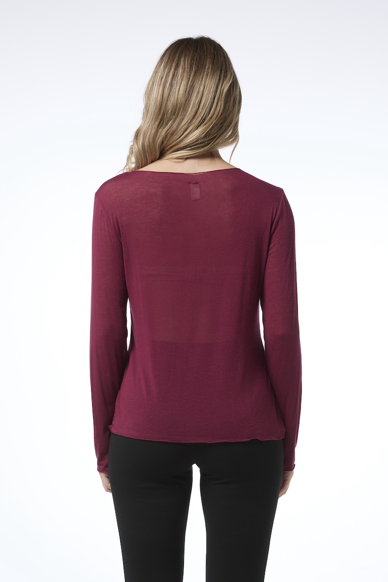 Casmera neulepusero - viininpunainen - Image 3