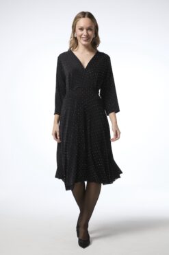 Annika kimallusmekko - musta