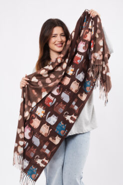 Kissashaali - ruskea