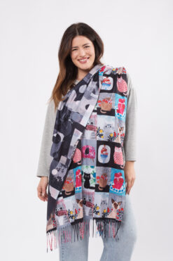 Kissoja shaalissa - musta