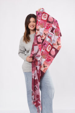 Kissoja shaalissa - punainen