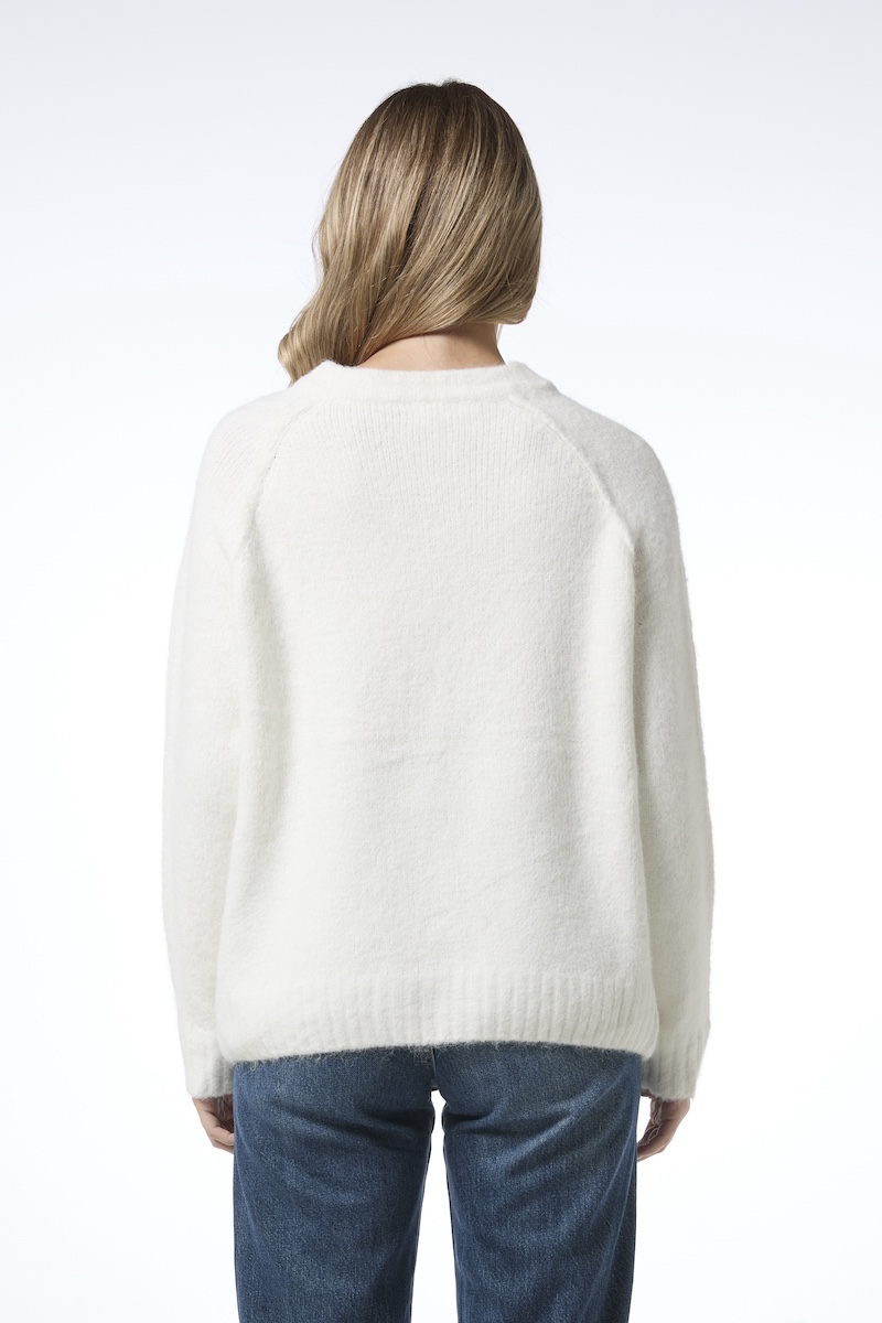 Roomaneule timanttinappi - valkoinen - Image 3