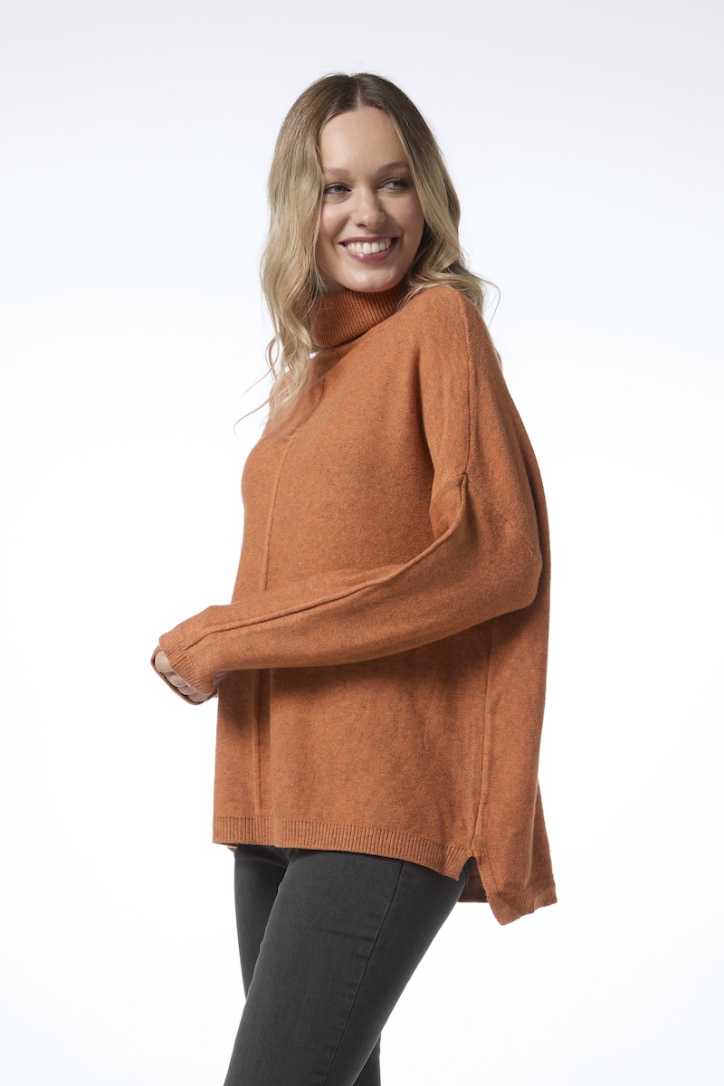 Anette pooloneule - oranssi - Image 2