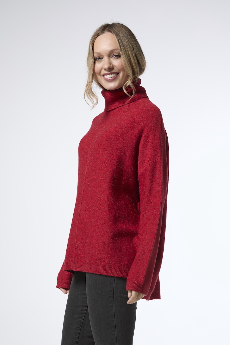 Anette pooloneule - punainen - Image 2