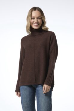 Anette pooloneule - ruskea