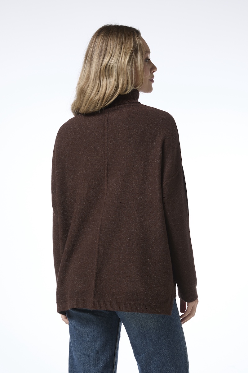 Anette pooloneule - ruskea - Image 6