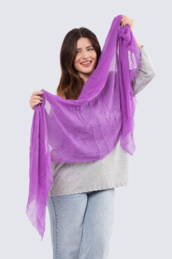 Yksivärinen huivi - liila
